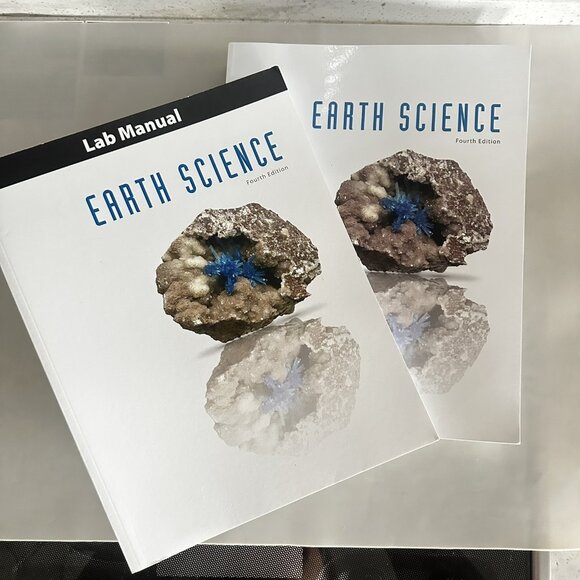 BJU Bob Jones Earth Science SET Text Book + Lab Manual 4th Ed Grade 8 Homeschool - Picture 1 of 16
